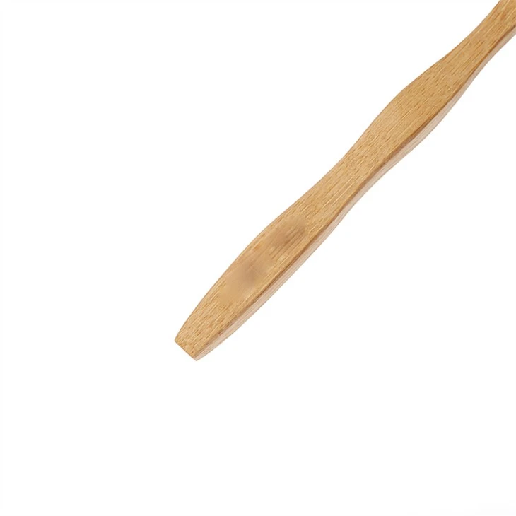 Bamboo toothbrush with natural charcoal bristles
