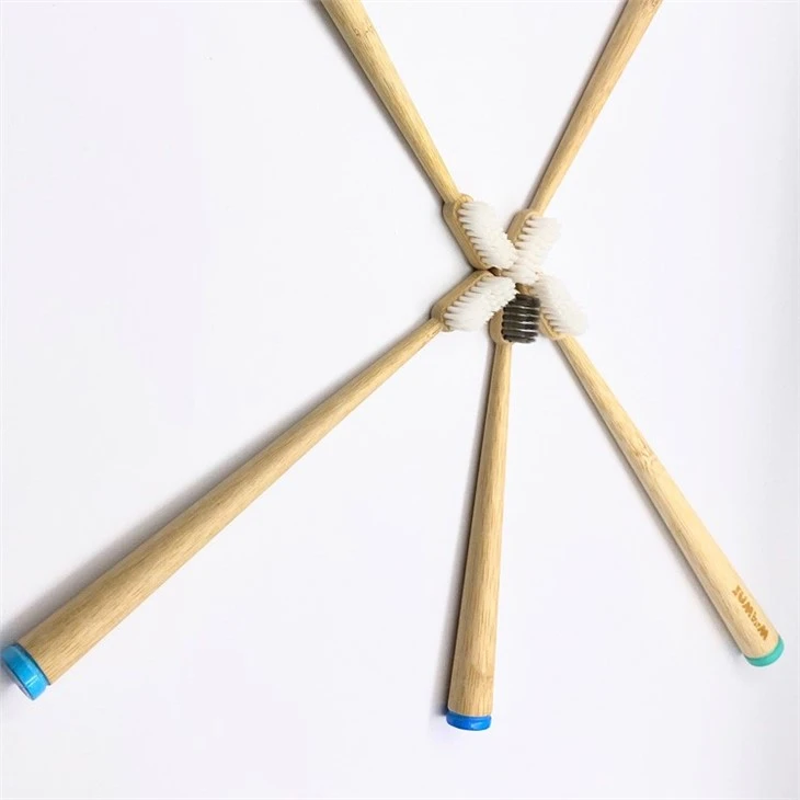 charcoal bristles bamboo toothbrush