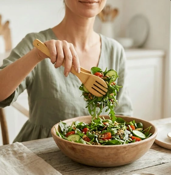 Eco Bamboo Salad Tongs Eco Bamboo Salad Tongs